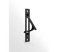 Générique Poignée de porte de poche avec vis, 1 pièce, poignées de loquet de porte de poche for salle de bain, placard, couloir, buanderie(Black2)