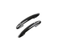 Générique Poignée de porte de voiture Lot de 2 autocollants noirs brillants pour poignées porte, pour BMW, MINI, pour Cooper S F54, F55, F60, F56, F57(Black With Hole)