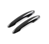 Générique Poignée de porte de voiture Lot de 2 autocollants noirs brillants pour poignées porte, pour BMW, MINI, pour Cooper S F54, F55, F60, F56, F57(Carbon No Hole)