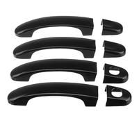 Générique poignée de porte de voiture Lot de 8 housses protection pour poignée porte extérieure noire brillante pour fourgonnette T5 T6 (2003-2015)