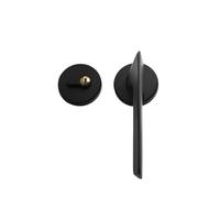 Générique Poignée de porte d'entrée magnétique silencieuse avec barillet/goupille - Kit de poignée de porte de chambre robuste avec clés(Magnetic-Black)