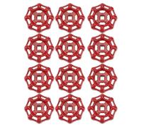 Générique Poignée de Roue Ronde en Fonte Lot de 12, Poignée de Valve pour Vannes d'Arrêt à Guillotine, Adaptée pour Installation de Tuyaux d'Eau