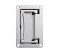 Générique Poignée Encastrée pour Boîte à Outils et Porte de Meuble en Alliage de Zinc Argenté, Surface Lisse, Design Encastré, Installation Facile pour Contrôle D'accès et Hôtels