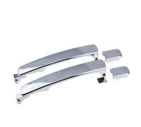 Générique poignée extérieure de voiture Lot de 2 poignées porte extérieures avant, arrière, gauche et droite pour Nissan pour Rogue Murano(Chrome Rear LH RH)
