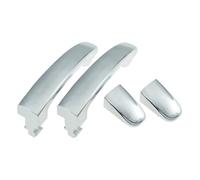 Générique poignée extérieure de voiture Poignée de porte extérieure chromée avec capuchon AB39-26224A46-CB pour Ford Ranger pour Everest T6 T7 pour Mazda BT50(Rear side(2 pcs))