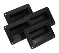 Générique Poignée Latérale Encastrée en Plastique Noir pour Haut-Parleur Audio Petite Taille Lot de 4 Poignée de Remplacement Portable pour Enceintes de Scène