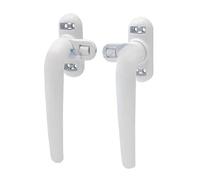 Générique PoignéE Oscillo-Battante, 1 paire de poignées fenêtre universelles à verrouillage or portes double vitrage(White 1pair)