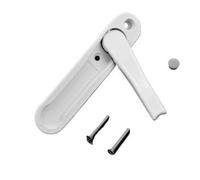 Générique PoignéE Oscillo-Battante, Poignée de fenêtre dissimulée en alliage zinc blanc/noir, accessoires quincaillerie for fenêtres, poignée d'écran avec vis acier inoxydable(White)