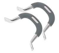 Générique Poignées de Casserole Poignées Anti-brûlure Épaisses en Acier Inoxydable et Silicone 2pcs Accessoires Cuisine pour Autocuiseur et Marmite pour Tiroir et Placard
