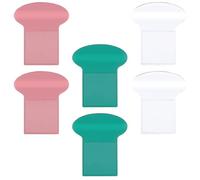 Générique Poignées de couvercle de salle de bain lot de 6 vertes en PS, style simple et léger, accessoire wc polyvalent pour usage domestique