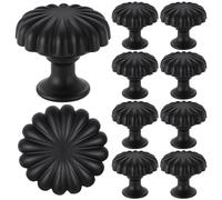 Générique Poignées De Meuble 10 Pièces | Boutons De Tirage Potiron - Tirants Ronds En De Zinc Vieilli Pour Armoire Placard Maison Garage Chambre Séjour