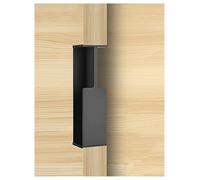 Générique Poignées de porte escamotable, matériel de traction de porte coulissante, poignées de porte de placard encastrées for porte de grange coulissante, tiroir, armoire(Black-4.5cm,L24cm)