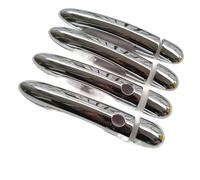 Générique Poignées de porte extérieures automobiles Pour Renault pour SCENIC 2 II 2003-2009 couvercle de loquet poignée porte chromé capuchon garniture accessoires auto(K2)