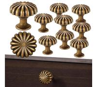 Générique Poignées De Porte Pour Meuble 10 Pièces,Poignée De Commode Style - Tirants Ronds En De Zinc Vieilli Pour Armoire Placard Maison Garage Chambre Séjour