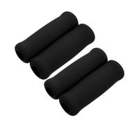 Générique Poignées de Remplacement Accessoires Antidérapants Confortables Lot de 4 en Mousse Noire Pression Main Installation Facile pour Canne et Béquille