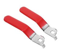 Générique Poignées de Vanne à Bille Trou 10x6mm Lot de 2 Rouge avec Levier Étendu pour Robinet Extérieur et Système de Plomberie Industriel