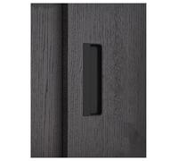 Générique Poignées encastrées, poignée de porte coulissante, poignées encastrées, poignée de traction affleurante for porte coulissante, placard, tiroir, armoire(Black-l14cm,2pcs)