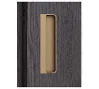 Générique Poignées encastrées, poignée de porte coulissante, poignées encastrées, poignée de traction affleurante for porte coulissante, placard, tiroir, armoire(Gold-l20cm,1pcs)