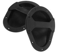 Générique Poignées Encastrées pour Haut-parleur Audio 2pcs, Poignée Ergonomique en Plastique Noir, Accessoire Polyvalent et Moderne pour Remplacement Facile