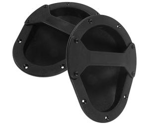 Générique Poignées Encastrées pour Haut-parleur Audio 2pcs, Poignée Ergonomique en Plastique Noir, Accessoire Polyvalent et Moderne pour Remplacement Facile