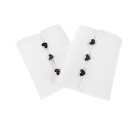 Générique Poignets de Manches Détachables en Coton Blanc pour Femmes Boutons de Cœur, Style Chic et Polyvalent, pour Manteaux et Tenues Féminines Élégantes