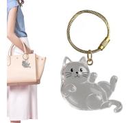 Générique Poils De Chat Pendentif En Acrylique Transparent Boîte Souvenirs | Anneau À Clés Rechargeable Pour Poils D'Animaux De Compagnie Sac À Main Et Sac À Dos