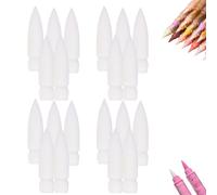 Générique Pointes de Rechange Douces en Nylon pour Marqueurs Acrylique | 20/30 Pièces Rechargeables | Pointe Fine pour Dessin Artistique Professionnel | Durables et Précis (20)