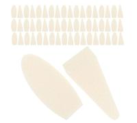 Générique Pointes d'éponge pastel 200 pièces en mousse blanche - 100 pointes arrondies et 100 pointues - accessoires pour croquis d'artistes professionnels en atelier et domicile
