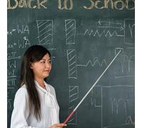 Générique Pointeur Manuel Extensible en Acier Inoxydable pour Enseignants Rétractable Portable Compatible Tableau Blanc et Tableau Noir pour Présentations et Cours Couleur Aléatoire