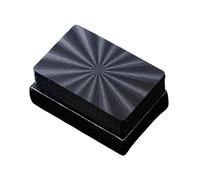 Générique Poker à Jouer à la Carte étanche Black Gold Game Game Group PVC, Team Bonding Cards, Portable, Easy Set Up, 8.7x5.7x2.6cm, pour Construire des Amis de la Sociation