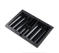 Générique Poker Chip Case, Chip Tray Holder, Dealer Discard Tray, Durable PP Material, Compact Table Organizer, Or Home Game Use, 8.27x3.94x0.98 inches, Black, 1 Piece
