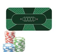 Générique Poker Table Mat - Large 120x60cm Rubber Game Table Cover | Anti-Slip Card & Chip | Durable Poker Tables Top for Nights, Fundraisers, Parties, Texas Hold’em & Board Games