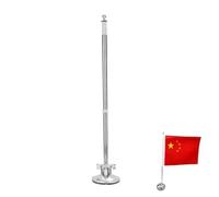 Générique Polaire à poteaux de Drapeau à la Ventouse - Pôle de Drapeau de Voiture en Acier Inoxydable | Support de mât de drapeauu fiable | Angle Super Tup Tup pour Voiture, Camion, Bateau