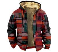 Générique Polaire Chasse Moto Hiver Printemps Legere Longue Veste Col Mao Homme Sherpa Saharienne Blouson Capuche Marque Teddy Blouson Ski Polaire Automne Vent Vetement de Travail Homme Hiver XL
