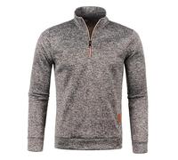 Générique Polaire Pull Homme Hiver Pull De Travail Homme Sweat Vetement 1/4 Zip Sweat Polaire Col Montant Sweatshirts Hiver Chaud Pulls éPais Col Roulé Pulls De Travail Veste Manteau Blouson