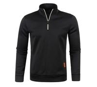 Générique Polaire Pull Homme Hiver Pull De Travail Homme Sweat Vetement 1/4 Zip Sweat Polaire Col Montant Sweatshirts Hiver Chaud Pulls éPais Col Roulé Pulls De Travail Veste Manteau Blouson
