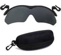 Générique Polarized Clip Cap Sunglasses, Clip cap lunettes de soleil, Lunettes de soleil polarisées, Surlunettes de soleil avec etui lunettes, pour hommes femmes conduite voyage outdoor sports (Noir)