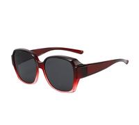 Générique Polarized Fit Over Glasses Sunglasses For Women Square Wrap Around Shades Polarised Oversized Frame Sun Glasses With UV Protection For Driving Outdoor