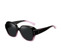 Générique Polarized Fit Over Glasses Sunglasses For Women Square Wrap Around Shades Polarised Oversized Frame Sun Glasses With UV Protection For Driving Outdoor