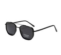 Générique Polarized Sun Glasses, Square Frame Sunglasses, 5.51x5.51x1.65 Inches UV400 Lens Protection, Lightweight Comfortable Design, Stylish Eyewear for Men at the Beach, Travel, Music Use