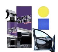 Générique Polish Voiture - 237ml Spray Détailant avec Éponge et Serviette,Spray de Polissage Protection UV pour Soins Intérieur Rénovation Rayures,Nettoyage Table de Bord