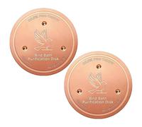 Générique Polished Copper Disc, Bird Bath Cleaning Tray, 11.8 inches Water Accessory with Pure Build, Solid Fountain Guard, Outdoor Plate with Circular Design, Bath Tray for Sparrow Finches