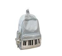 Générique Polka Dot Piano Backpack with Pendant，Bleu：Moyen
