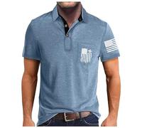 Générique Polo pour Homme Manches Courtes T-Shirt D'Été Golf Polos,Polos Grande Taille Homme Coupe Classique Polos Grande Taille Respirant Plage Chemise Manche Court Homme Polo Sport Homme