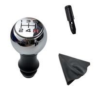 Générique Pommeau de levier de vitesse à course courte Pour Peugeot 206 306 406 107 207 307 308 2008 3008 Pour Citroën Picasso C3 C4 Soufflet de levier vitesse remplacer(Chrome Black Red)