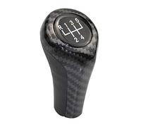 Générique Pommeau de Vitesse,Levier de Vitesse 1pcs vitesse Bouton Shift for BMW 1 3 5 6 Série E46 E53 E60 E61 E63 E65 E81 E82 E83 E87 E90 E91 E92 X1 X3 X5 M Matte Carbon Chromé(5 Speed fibre)
