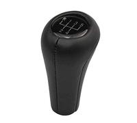 Générique Pommeau de Vitesse,Levier de Vitesse 1pcs vitesse Bouton Shift for BMW 1 3 5 6 Série E46 E53 E60 E61 E63 E65 E81 E82 E83 E87 E90 E91 E92 X1 X3 X5 M Matte Carbon Chromé(5 Speed Leather)