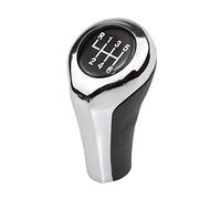 Générique Pommeau de Vitesse,Levier de Vitesse 1pcs vitesse Bouton Shift for BMW 1 3 5 6 Série E46 E53 E60 E61 E63 E65 E81 E82 E83 E87 E90 E91 E92 X1 X3 X5 M Matte Carbon Chromé(6 Speed Chrome)