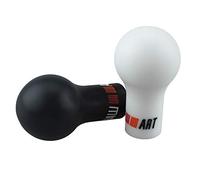 Générique Pommeau de Vitesse,Levier de Vitesse Universal 5/6 Auto Gear Speed Shift Bouton noir/blanc voiture Boîte de vitesses manuelle for Mitsubishi(Black)