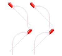 Générique Pompe siphonner portable 4pcs rouge en PP légère pour transfert rapide de carburant et eau à domicile